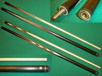 Бильярдный кий ручной работы М.В. черный граб / граб