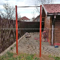 Уличный турник с перекладиной из нержавеющей стали