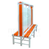 Скамья для раздевалок двухсторонняя с перегородкой