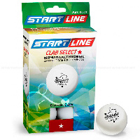 Мячи для настольного тенниса Start line Club Select 1* New 6шт./уп.