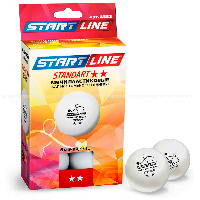 Мячи для настольного тенниса Start line Club Select 2* New 6шт./уп.