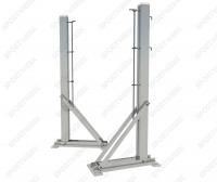 Стойки для тенниса алюминиевые стационарные с башмаками SpW-AT-4