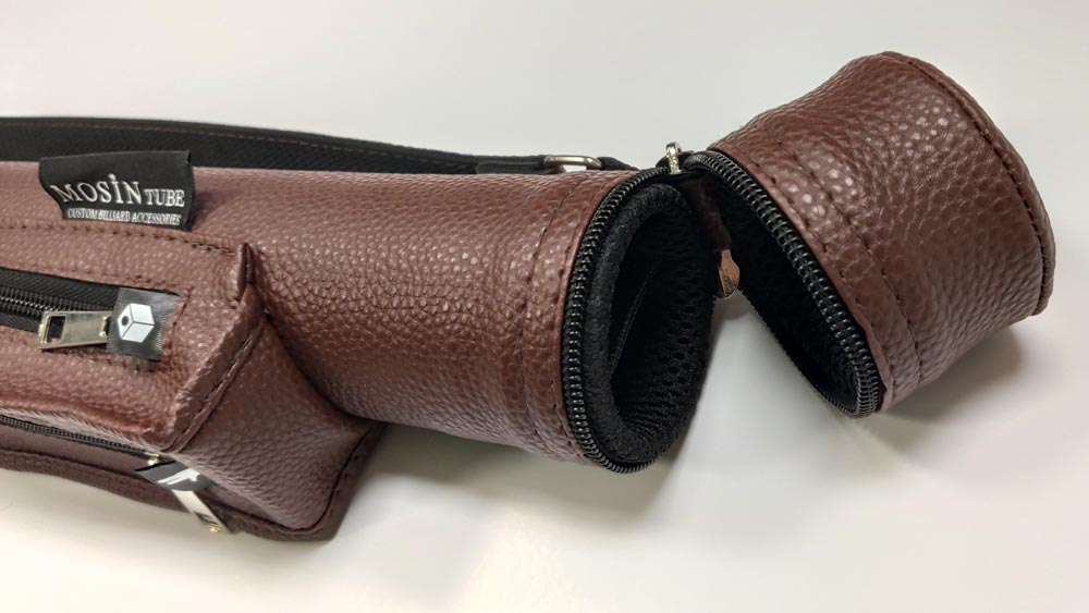 Тубус для кия Мосин Втулка 1 мал.карман коричневый
