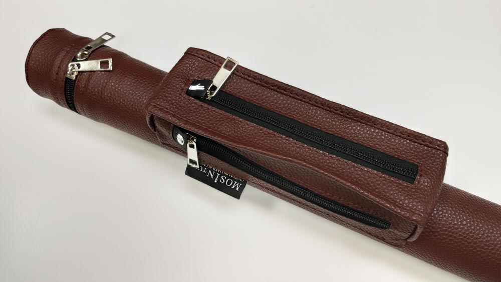 Тубус для кия Мосин Втулка 1 мал.карман коричневый