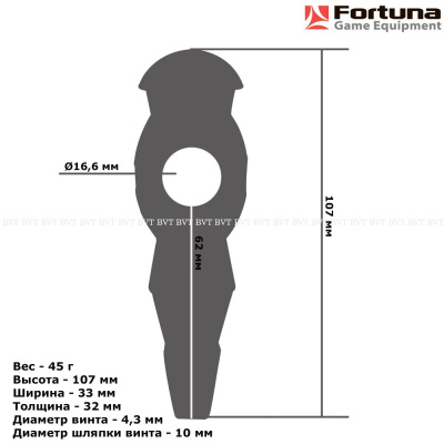 Игрок FORTUNA 09874-RBLK для настольного футбола