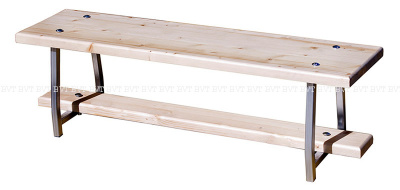 Скамейка гимнастическая с металлическими ножками Евро-2000