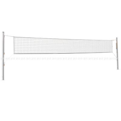 Сетка волейбольная безузловая 9.5х1м, лента, трос, яч.100х100мм, 2.2мм