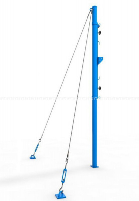 Волейбольные стойки на растяжках круглые стальные
