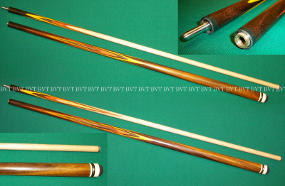 Бильярдный кий ручной работы М.В. "цветок" индийский палисандр / падук / граб