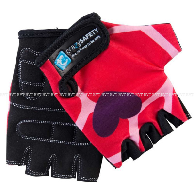 Детские вело-перчатки Crazy Safety Red Giraffe