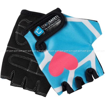 Детские вело-перчатки Crazy Safety Blue Giraffe