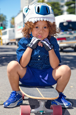 Crazy Safety white tiger helmet 2017