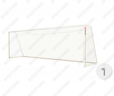 Футбольные ворота мобильные алюминиевые Sportwerk SpW-AG-732-3P-2