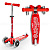 самокат со светящимися колесами mini micro deluxe led red